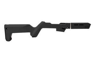 Gray Magpul PC Backpacker Stock for Ruger PC Carbine features internal storage and takedown function